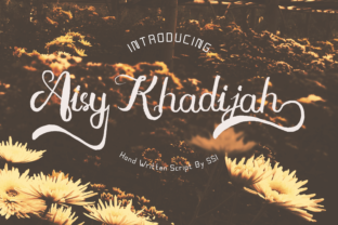 Aisy Khadijah: A Handwritten Font for Digital Design