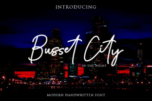 Busset City: A Fresh Script Font for Modern Branding