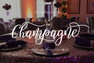 Champagne Typeface: An Elegant Script for Editorial Design
