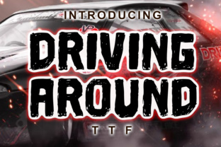 Driving Around: A Grungy Font for Bold Branding