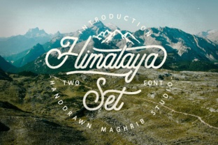 Himalaya Set: A Vintage Font for Editorial Design