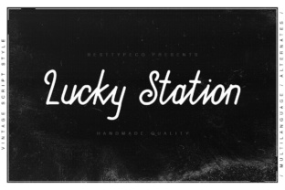 Lucky Station: A Handmade Typeface for Editorial Warmth