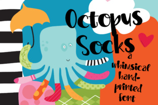 PN Octopus Socks: A Whimsical Display Font for Brands